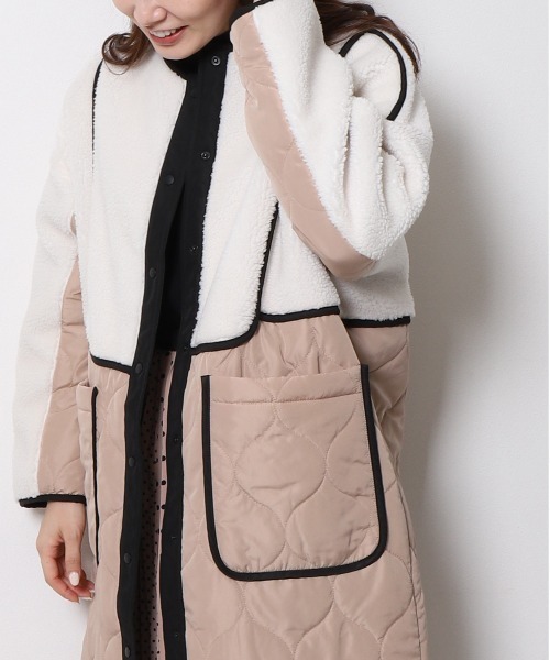 「Re.Verofonna」 ノーカラーコート MEDIUM モカ レディース_画像6