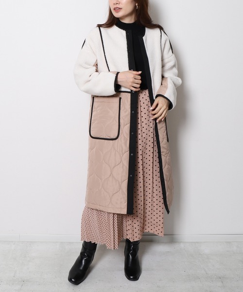 「Re.Verofonna」 ノーカラーコート MEDIUM モカ レディース_画像8