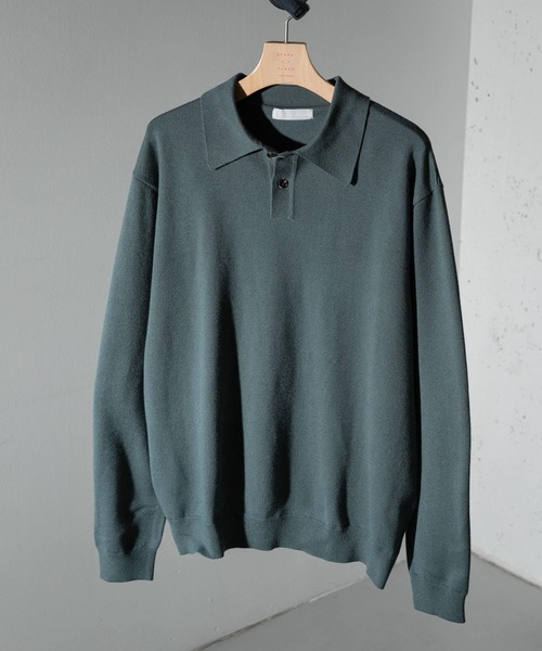 「SENSE OF PLACE by URBAN RESEARCH」 長袖ニット MEDIUM グレー メンズ_画像3