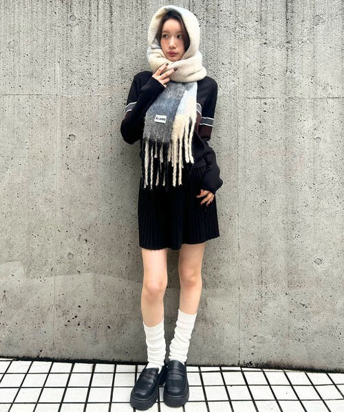 「ALAND」 ストール FREE ブラウン レディース_画像8