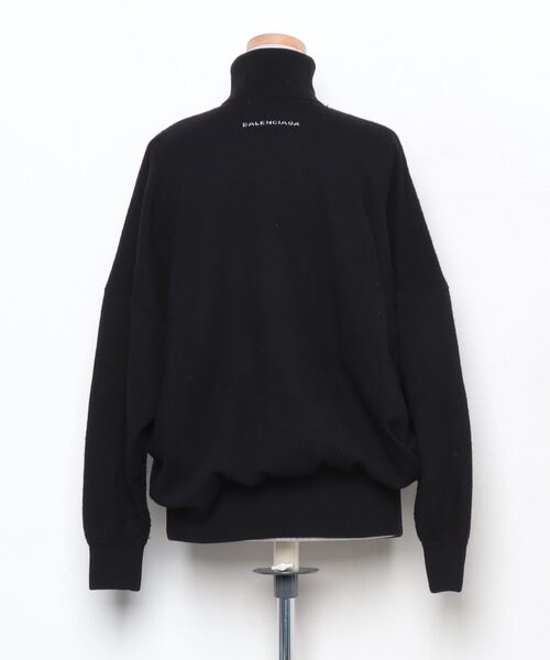 BALENCIAGA」 タートルネックニット 34 ブラック レディース 