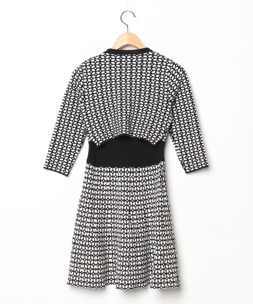 「DOUBLE STANDARD CLOTHING」 ニットワンピース 36 ブラック レディース_画像2