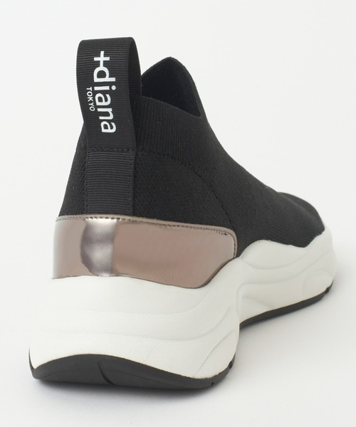 「+diana」 スリッポン 23.0cm ブラック レディース_画像6