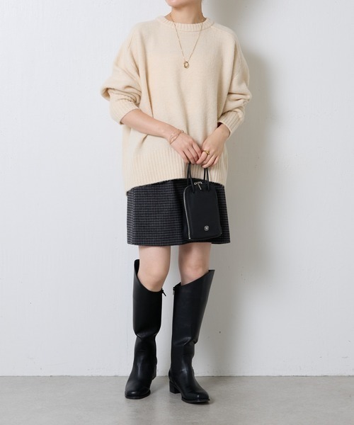「COLLAGE GALLARDAGALANTE」 長袖ニット FREE ベージュ レディース_画像9