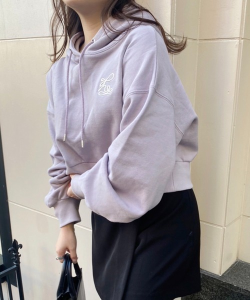 「one after another NICE CLAUP」 プルオーバーパーカー FREE オフホワイト レディース