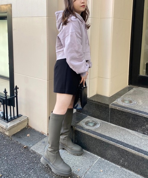 「one after another NICE CLAUP」 プルオーバーパーカー FREE オフホワイト レディース