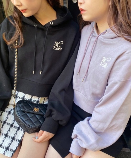 「one after another NICE CLAUP」 プルオーバーパーカー FREE オフホワイト レディース