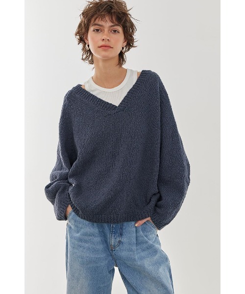 「ALEXIA STAM」 長袖ニット FREE ネイビー レディース