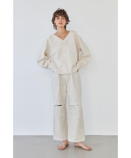 「ALEXIA STAM」 長袖ニット FREE ネイビー レディース_6