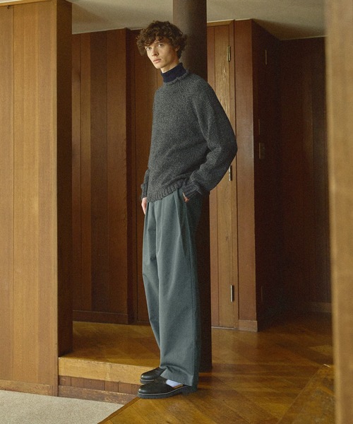 「Bleme」 長袖ニット M ブラック メンズ_画像7