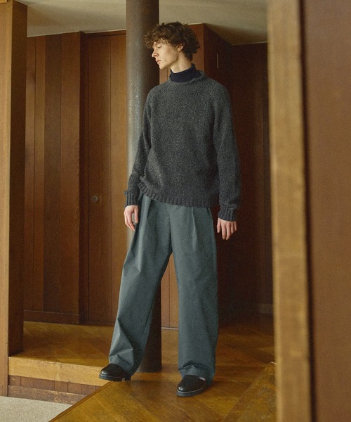 「Bleme」 長袖ニット M ブラック メンズ_画像8