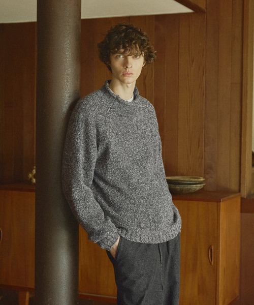 「Bleme」 長袖ニット M ブラック メンズ_画像9