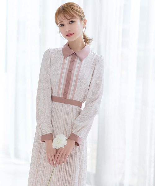 「emiriawiz」 長袖ワンピース MEDIUM ピンク レディース_画像4