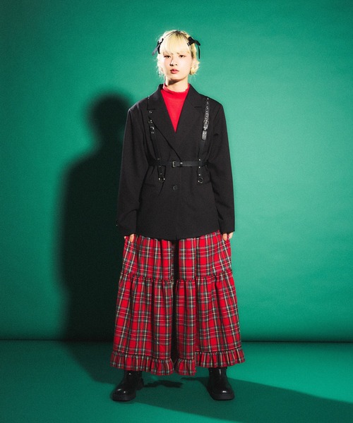 「PUNYUS」 フレアスカート 1 グリーン レディース_画像2