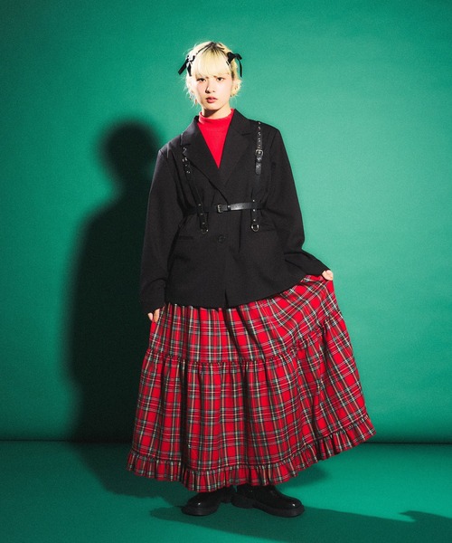 「PUNYUS」 フレアスカート 1 グリーン レディース_画像3