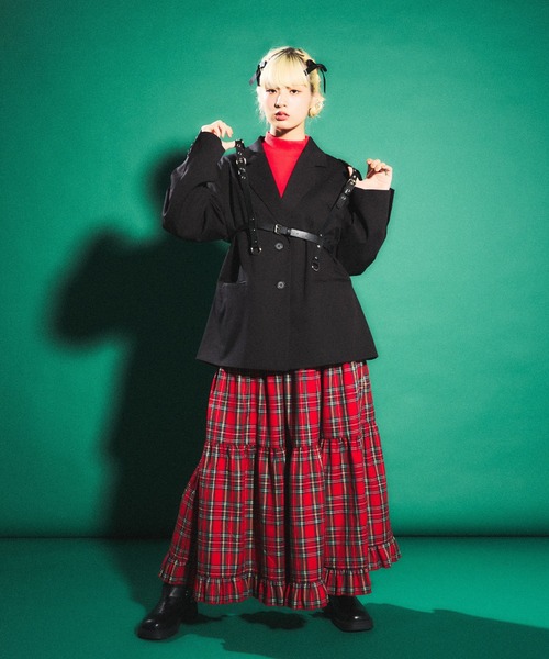 「PUNYUS」 フレアスカート 1 グリーン レディース_画像4