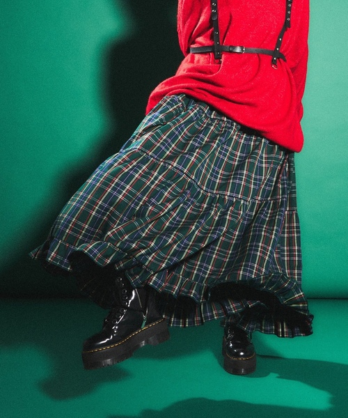 「PUNYUS」 フレアスカート 1 グリーン レディース_画像7