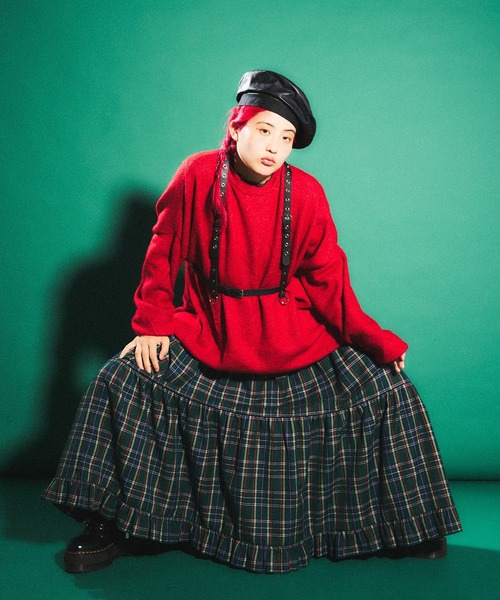 「PUNYUS」 フレアスカート 1 グリーン レディース_画像8