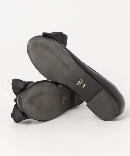 「神戸シューズ」 「arucco」フラットパンプス 22 ブラック レディース_画像3