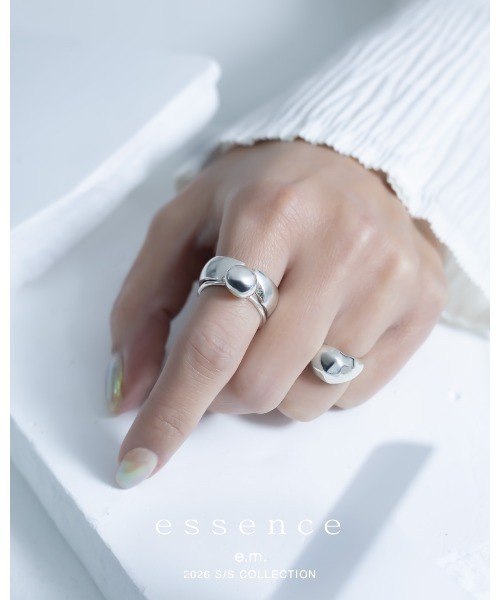 e.m.（イーエム） 指輪 リング シルバーバロックパールリング/26SS