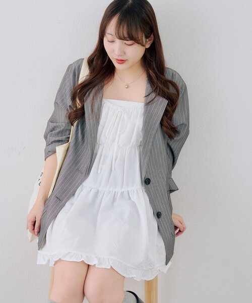 ANOTHER BRANCH OLIVE des OLIVE チュニック ティアードチュニック