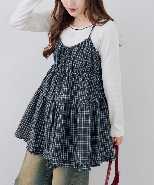 チュニック　ワンピース ANOTHER BRANCH OLIVE des OLIVE チュニック ティアードチュニック