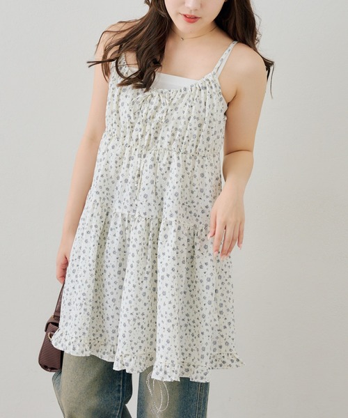 ANOTHER BRANCH OLIVE des OLIVE チュニック ティアードチュニック