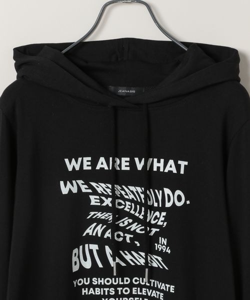 「JEANASIS」 プルオーバーパーカー FREE ホワイト レディース_画像2