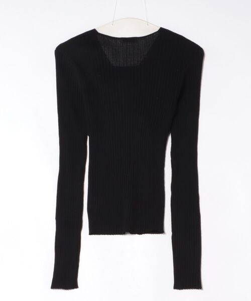 CLANE クラネ ARRANGE RIBBON KNIT TOPS CLANE（クラネ）の「CLANE/クラネ/ARRANGE RIBBON KNIT TOPS（Tシャツ
