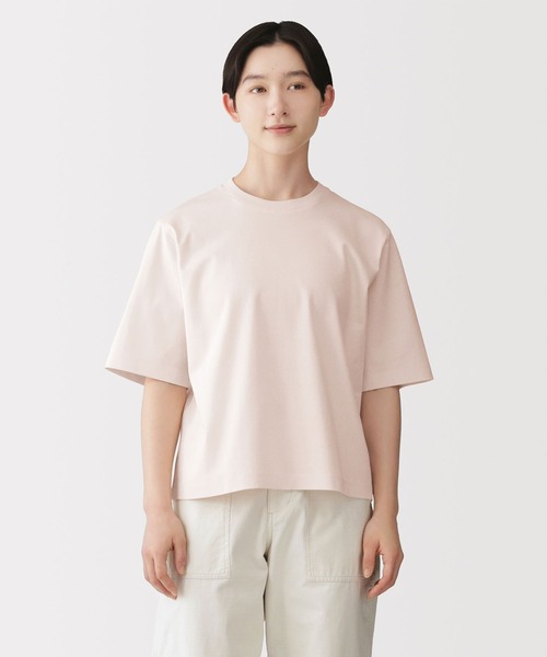 無印良品（MUJI） tシャツ 半袖 婦人 涼感UVカットクルーネック