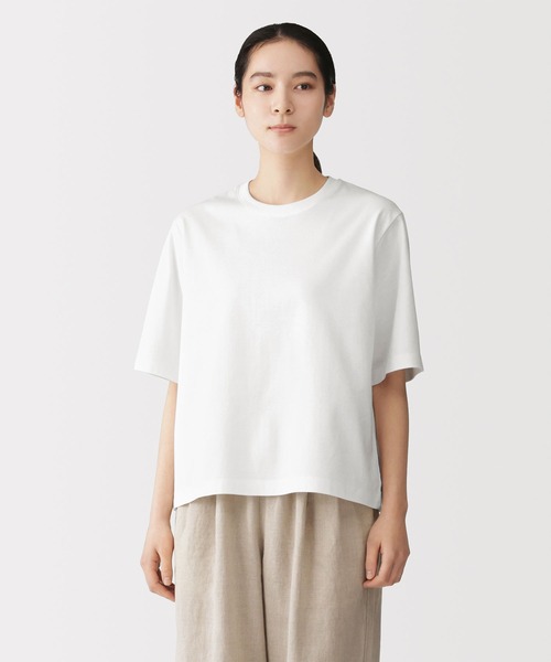 無印良品（MUJI） uvカット tシャツ 半袖 婦人 涼感UVカットクルー