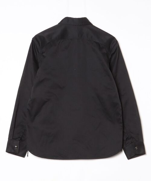 「BEN DAVIS」 ワンポイント長袖シャツ M ブラック メンズ_画像2