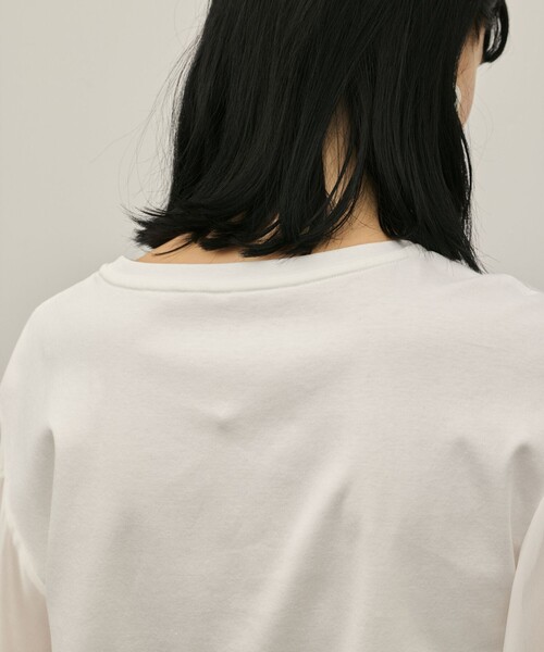 Diagram tシャツ 半袖 シフォンスリーブカットトップ レディース