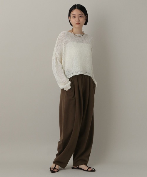 「A part by」 イージーパンツ FREE ブラウン レディース_画像8