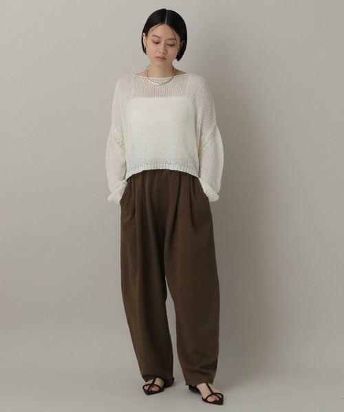 「A part by」 イージーパンツ FREE ブラウン レディース_画像9