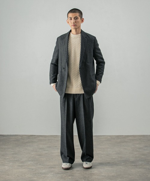 「URBAN RESEARCH」 スラックス LARGE ライトグレー メンズの画像