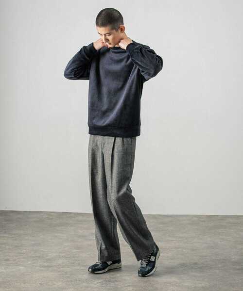 「URBAN RESEARCH」 スラックス LARGE ライトグレー メンズの画像