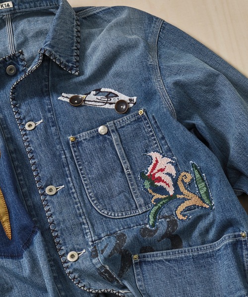 美品　KHOKI 25ss カバーオール KHOKI（コッキ） カバーオール 「KHOKI/コッキ」Hand-Embroidered