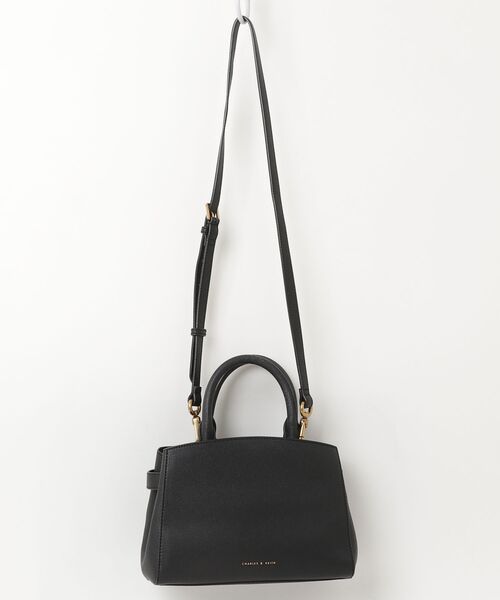 「CHARLES & KEITH」 2WAYバッグ M ブラック レディース_画像2