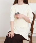 ビスチェセットニットトップス レディースの詳細画像2