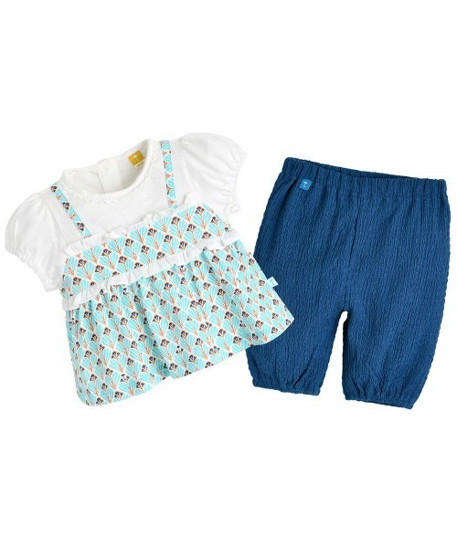 セットアップ 「セットアップ」ピコフリルトップス＆パンツ キッズ