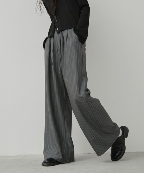 「Aunt Marie's」 スラックス MEDIUM ネイビー レディース_画像7