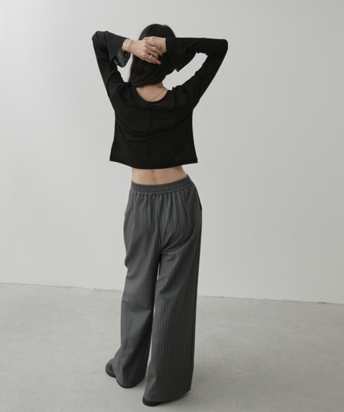 「Aunt Marie's」 スラックス MEDIUM ネイビー レディース_画像8
