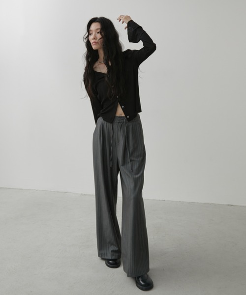 「Aunt Marie's」 スラックス MEDIUM ネイビー レディース_画像9