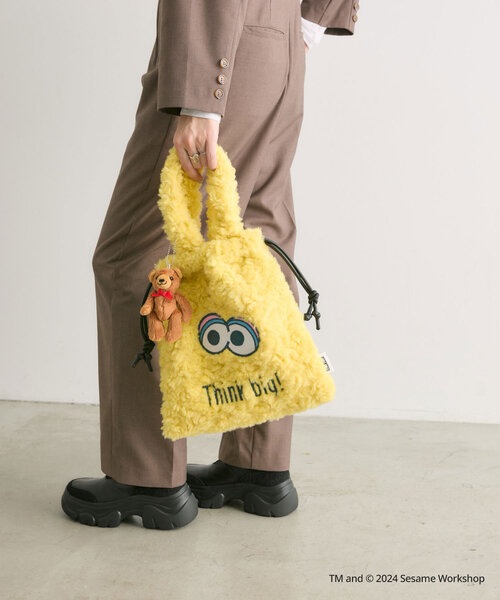 「SESAME STREET」 2WAYバッグ FREE イエロー レディース_画像3