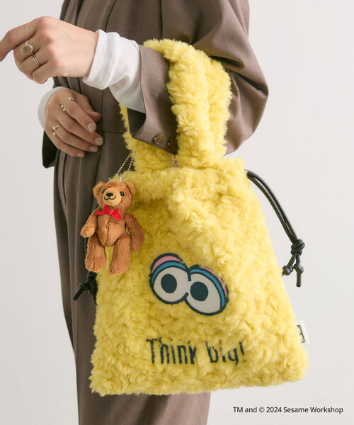 「SESAME STREET」 2WAYバッグ FREE イエロー レディース_画像6