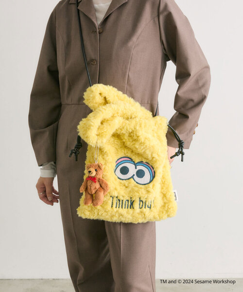 「SESAME STREET」 2WAYバッグ FREE イエロー レディース_画像9