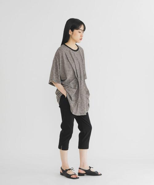 KBF ランダムタックボーダーTEE KBF（ケービーエフ） tシャツ 半袖 ランダムタックボーダーTEE