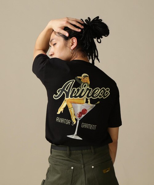 「AVIREX」 半袖Tシャツ X-LARGE ホワイト メンズ_画像6
