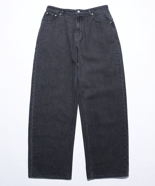「FREAK'S STORE」 デニムパンツ MEDIUM ブラック メンズ_画像9